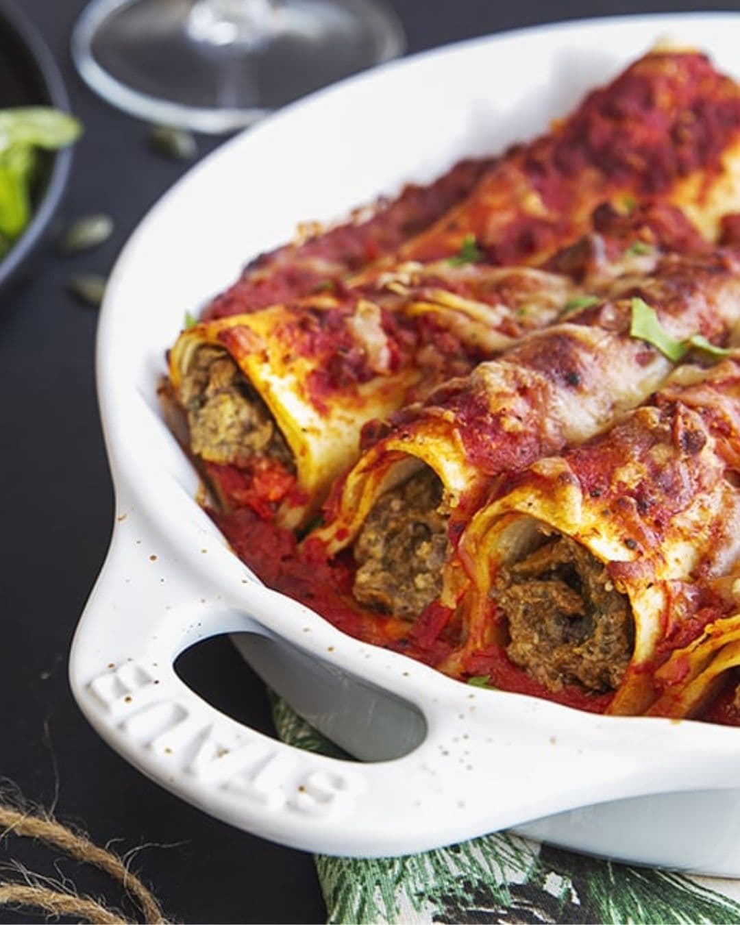 Seasonal vegetable cannelloni
