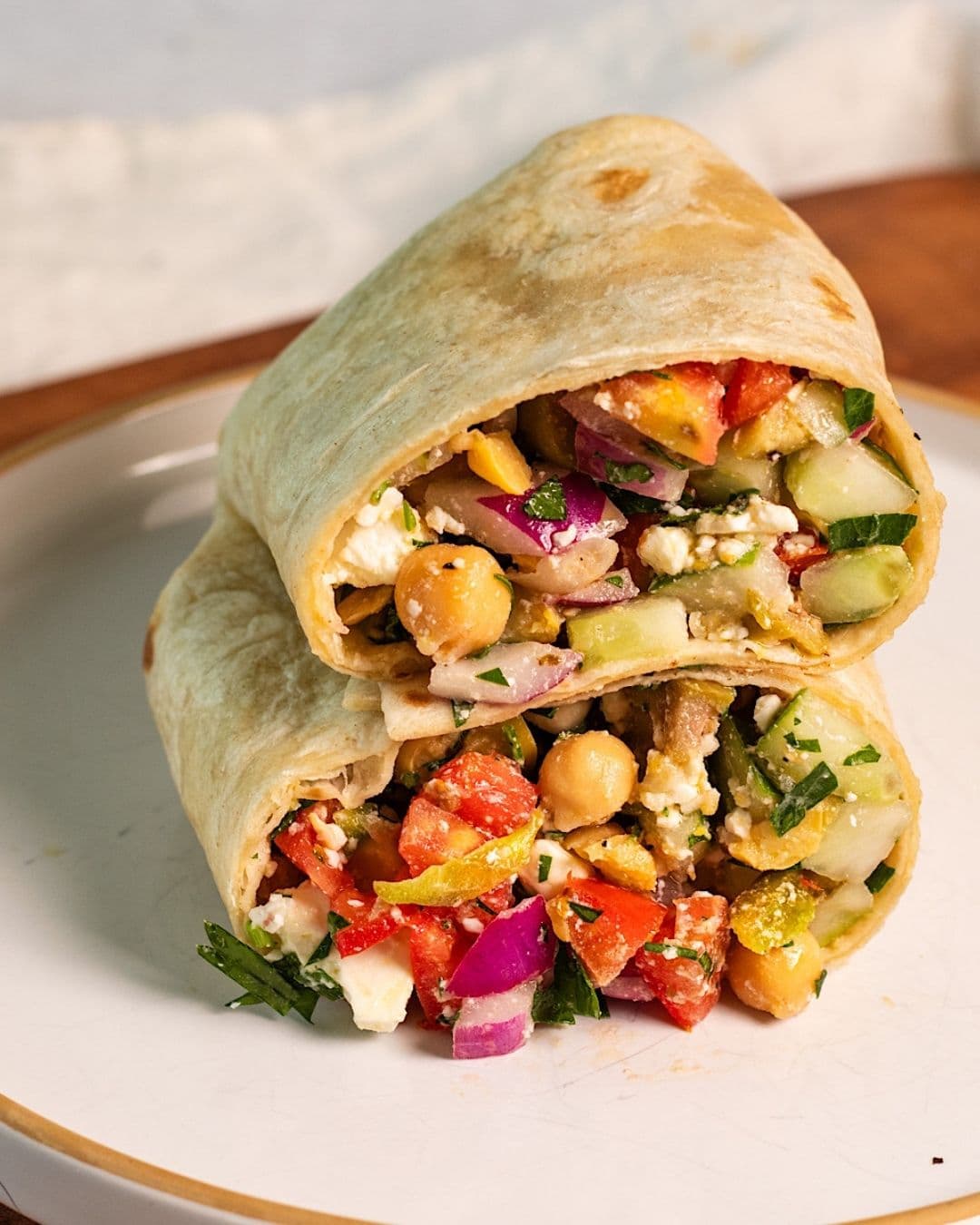 Chickpeas Veggie Wraps