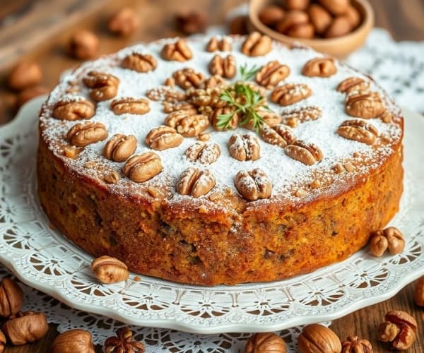 Beautiful Walnut Cake