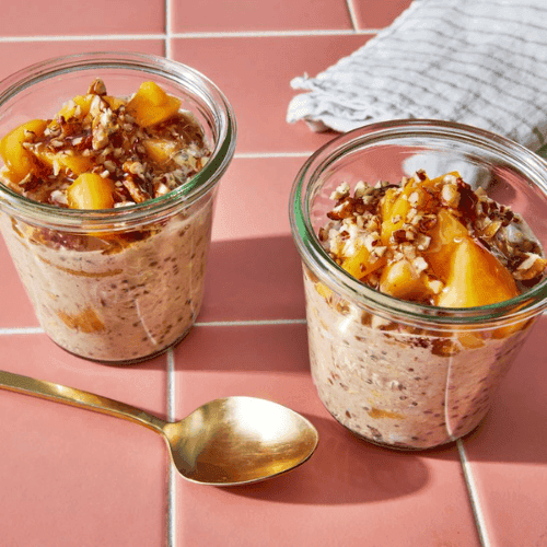 Petit-Déjeuner: Vegan overnight oat & Vegan Chia Pudding x5
