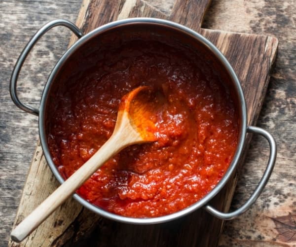 Homemade tomato sauce for pastas