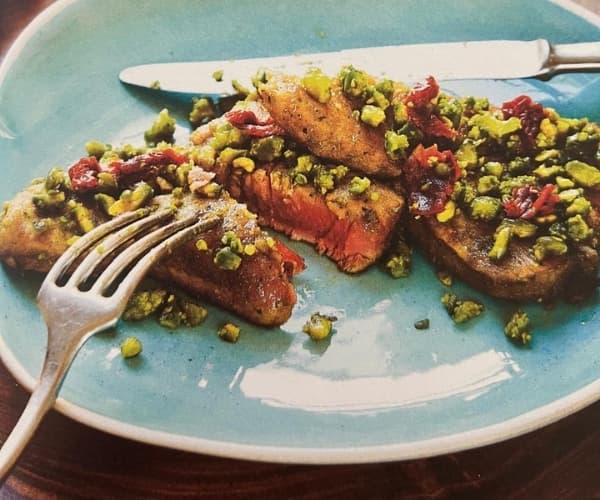 Baked Tuna Steak - Pistachios