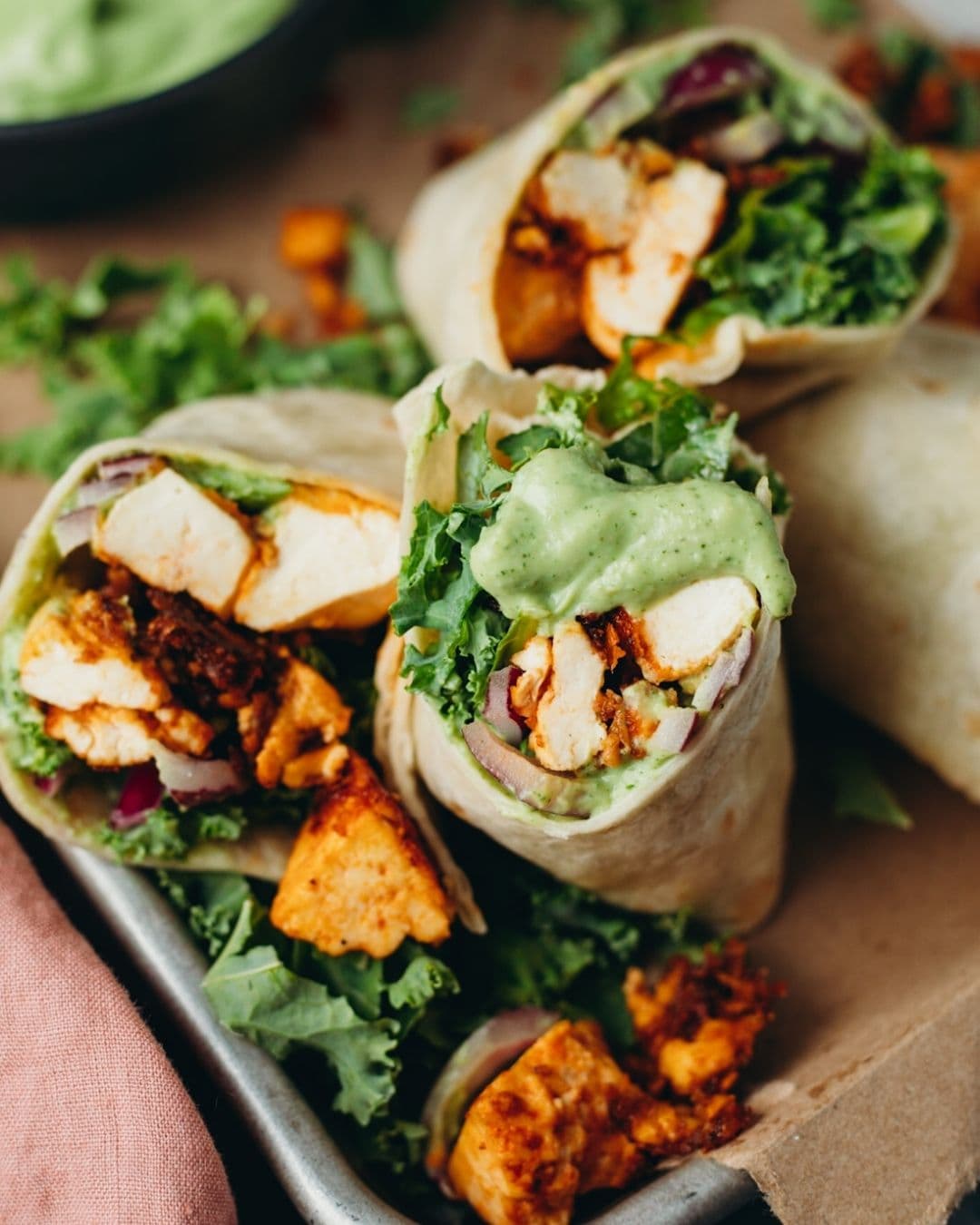 Wraps Tofu Feta