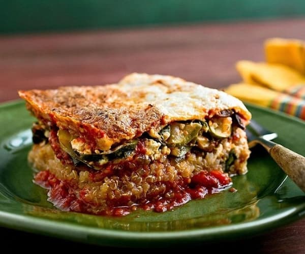 Lasagna - Delicious Vegetarian Quinoa Lasagna