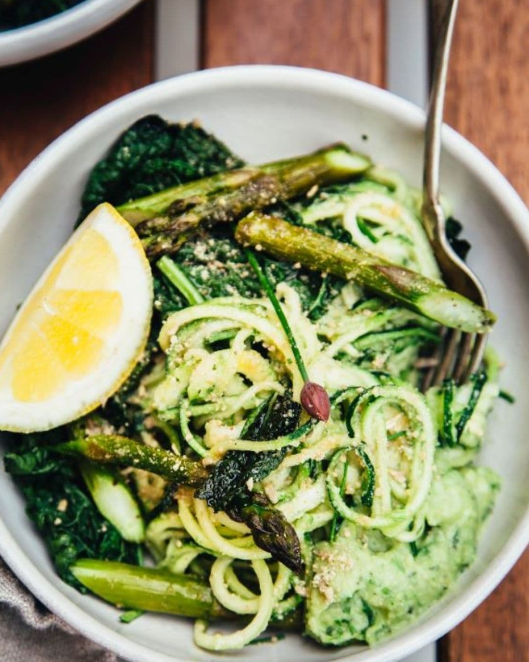 Zucchini Noodles with Asparagus
